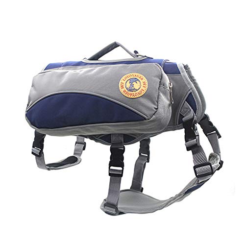 Rysmliuhan Shop Hunderucksack Hundetragetasche Haustier Schultasche Hundecampingzubehör Hundegeschirrtasche Hundegehzubehör Haustier Rucksack Hundereisezubehör Blue,m von Rysmliuhan Shop