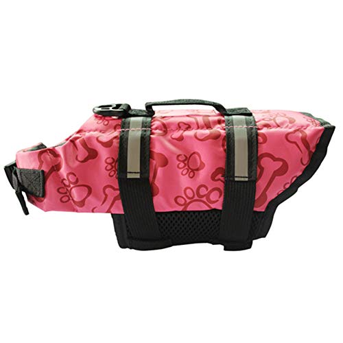 Rysmliuhan Shop Hundeschwimmwesten Hunde Schwimmweste Hundemäntel für große Hunde wasserdicht Hundemäntel wasserdicht Schwimmwesten für Haustiere Hund Regenjacke pink,s von Rysmliuhan Shop