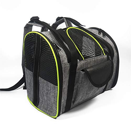 Rysmliuhan Shop Hundetragetasche Katzenrucksack Haustierträger für Hunde Tragbarer Haustierträger Hunderucksackträger Hundereiseträger Hundeträger Handtasche Green von Rysmliuhan Shop