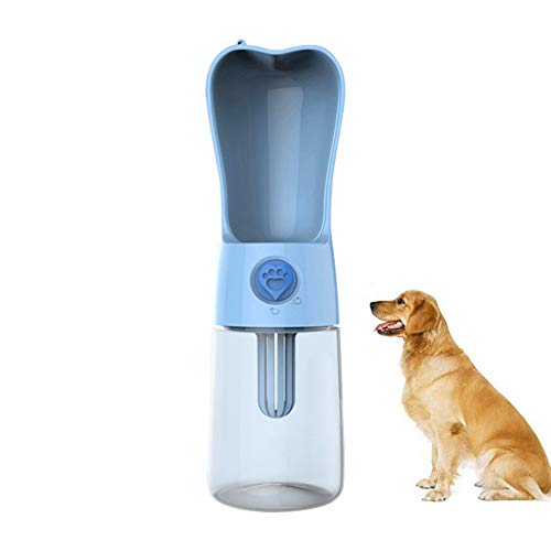 Rysmliuhan Shop Hundetrinkflasche für Unterwegs Wasserflasche Hund Unterwegs Hundewasserflaschen-Zufuhr Auslaufsichere Hundetrinkflasche Blue von Rysmliuhan Shop