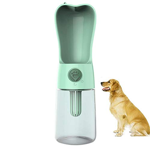 Rysmliuhan Shop Hundetrinkflasche für Unterwegs Wasserflasche Hund Unterwegs Hundewasserflaschen-Zufuhr Auslaufsichere Hundetrinkflasche Green von Rysmliuhan Shop