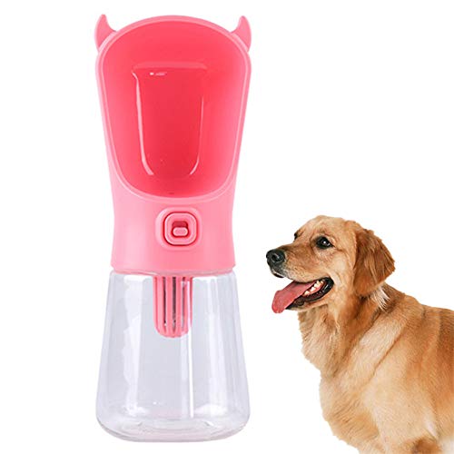 Rysmliuhan Shop Hundetrinkflasche für Unterwegs Wasserflasche Hund Unterwegs Pet Outdoor Travel Wasserspender Hundegehzubehör Tragbare Hundewasserflasche pink von Rysmliuhan Shop