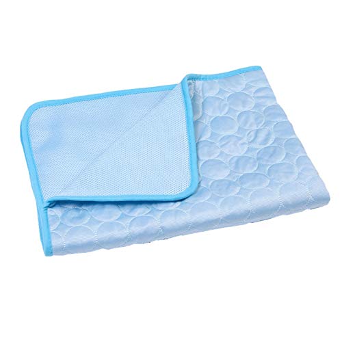 Rysmliuhan Shop Kühlmatte Für Katzen Hund Kühlmatte Hundeauflagen-Training Haustier Mat Kühlkissen für Hunde Trainingspads Hundematte Hund Kühlen Pad lightblue,XL von Rysmliuhan Shop