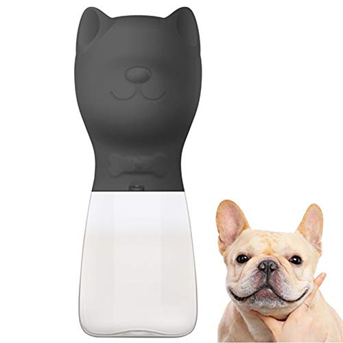 Rysmliuhan Shop Trinkflasche Hund Wasserflasche Hund Unterwegs Haustier-Reise-Wasserflasche Hundetrinkwasserflasche Hundegehzubehör Auslaufsichere Hundetrinkflasche Black von Rysmliuhan Shop