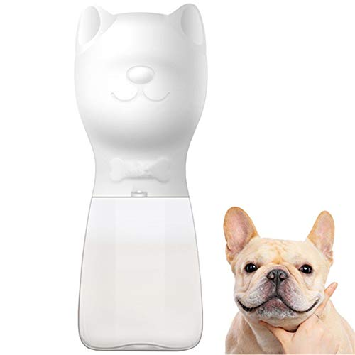 Rysmliuhan Shop Trinkflasche Hund Wasserflasche Hund Unterwegs Haustier-Reise-Wasserflasche Hundetrinkwasserflasche Hundegehzubehör Auslaufsichere Hundetrinkflasche White von Rysmliuhan Shop