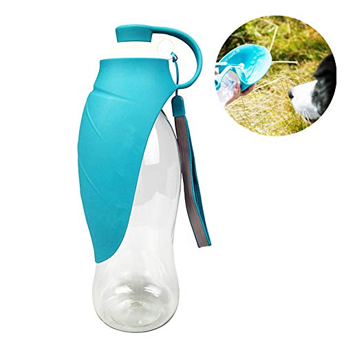 Rysmliuhan Shop Trinkflasche Hunde für Unterwegs Hundetrinkflasche für Unterwegs Haustier-Reise-Wasserflasche Auslaufsichere Hundetrinkflasche Blue von Rysmliuhan Shop