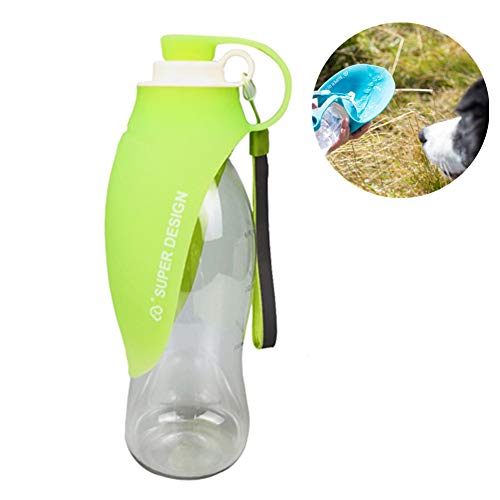 Rysmliuhan Shop Trinkflasche Hunde für Unterwegs Hundetrinkflasche für Unterwegs Haustier-Reise-Wasserflasche Auslaufsichere Hundetrinkflasche Green von Rysmliuhan Shop