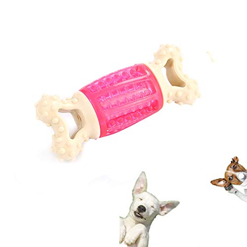 Rysmliuhan Shop hundespielzeug Ball welpenspielzeug Set Welpen Spielzeug von 8 wochen Interaktive Hund Spielzeug Hund kaut Lange anhaltende natürliche pink von Rysmliuhan Shop