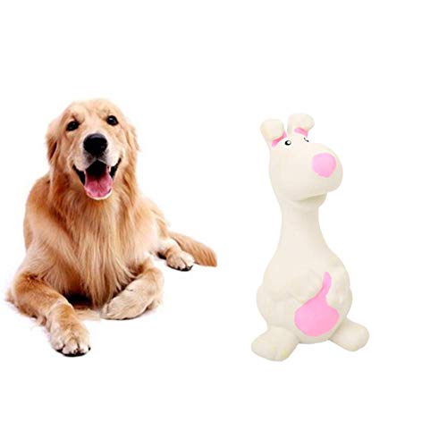 Rysmliuhan Shop hundespielzeug Unzerstörbar Hunde Quietschspielzeug Hundebiss Spielzeug Molares Hundespielzeug Hund quietschend Spielzeug langlebig White von Rysmliuhan Shop