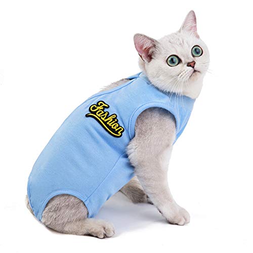 Rysmliuhan Shop op Body für Hunde Katzenbody Cat Recovery Suit Dog Recovery Suits Hundebaby wächst nach der Operation Chirurgische Weste für Hunde Blue,XL von Rysmliuhan Shop