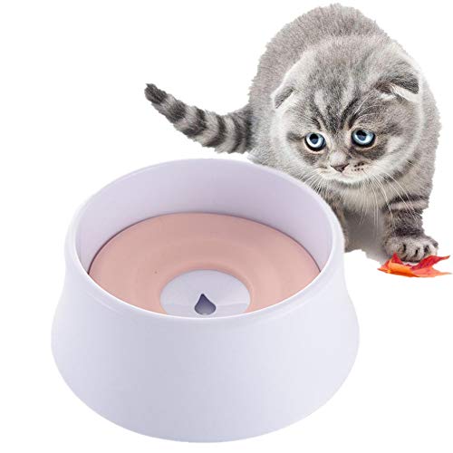 Wassernapf Katzen Futternapf Hund Katze-Schüssel Große Hundenapf Katzenschalen Kunststoff rutschfeste Cat Bowl Katzen-Hundetrinknapf pink von Rysmliuhan Shop