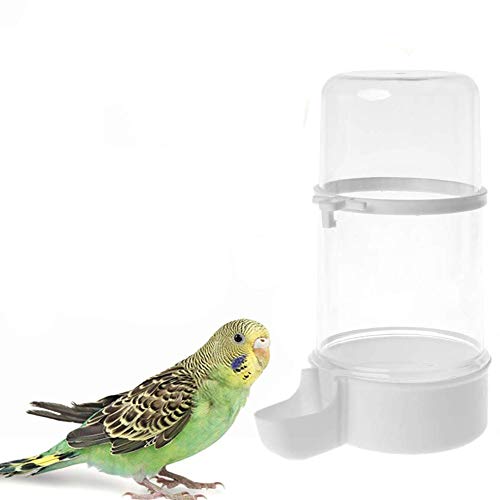 Wellensittiche Zubehör Käfig Vogeltränke Zum Aufhängen Vogelfutterautomat Mehlwurm Feeder Vogelfutterhäuschen für Käfige Hängende Vogelhäuschen White,415ml von Rysmliuhan Shop