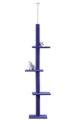 S-Lifeeling Cat Climbing Toys Tower Structures Cat Climber Tree Post Shelves Multilayer Platform Super Long Large Cat Climbing Tree Cat Tree Furniture Scratch (Purple) von S-Lifeeling