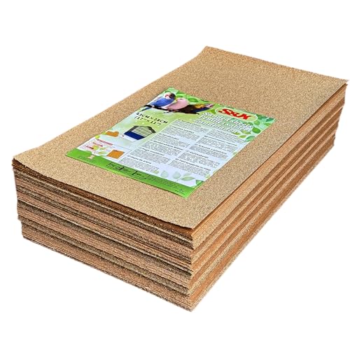 S&X Einweg-Kies-Papier, 43,2 x 27,9 cm, Einweg-Einlagen, Zubehör für Sittiche, Nymphensittiche, Kanarienvögel, Finken, Sittiche, einfachere Reinigung und Vogelgesundheit, 120 Stück von S&X