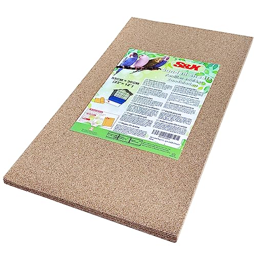 S&X Sandblätter für Vogelkäfige, 12 Stück/Packung (55 cm x 30 cm, 12 Stück) von S&X