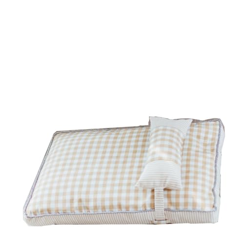 SAAKO Abnehmbares und waschbares Katzenbett Boxmatte super weiches Haustierbett,Khaki,L von SAAKO