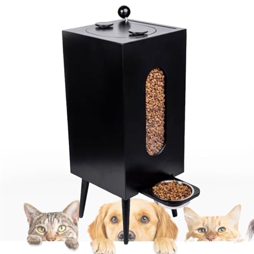 Futterspender für Haustiere,Automatischer Futterspender für Hunde,Futterspender für Katzen,Automatischer Futterspender für Katzen,Futterspender für Hunde,Black-LongLegs von SACLMD