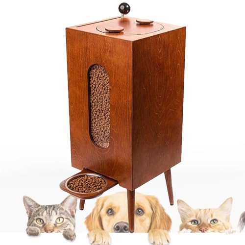 Futterspender für Haustiere,Automatischer Futterspender für Hunde,Futterspender für Katzen,Automatischer Futterspender für Katzen,Futterspender für Hunde,Brown-LongLegs von SACLMD