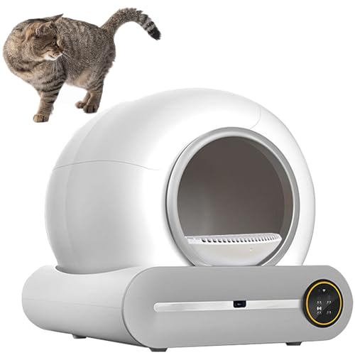 Katzenstreubox Selbstreinigung,automatische Katzenratschachtel große Kapazität für mehrere Katzen,intelligente automatische Katzenstreubox,110V von SACLMD