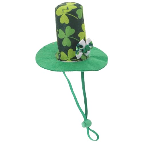 SAFIGLE Patricks Day Hundekostüm Mit Kleeblatthut Festliche Katzen- Und Hunde-Requisite Für Die Patricks Day-Feier Für Haustier-Outfits Und Accessoires von SAFIGLE