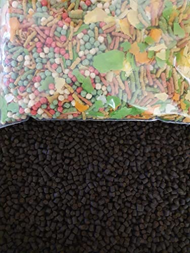 Störfutter 3 Kg sinkendes Teichfutter 4,5 mm Pellets + 250 ml Vitalmix schwimmend für alle Goldfische und Kois von Sahawa