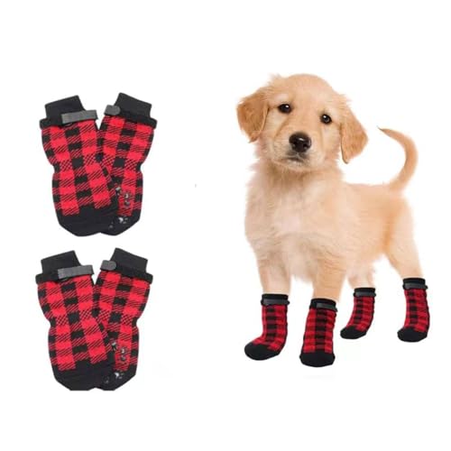 Hundeschuhe, Katzen- und Hundesocken, rutschfeste, wasserdichte Schuhe und Socken for den Außenbereich, große und kleine Hundeschuhe/197 von SAKURRDD