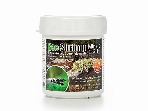 SaltyShrimp Bee Shrimp Mineral GH+ | 110g – Mineralsalz, speziell für Bienen-, Hummel- und Tigergarnelen entwickelt. Anhebung der Gesamthärte des Wassers von SALTYSHRIMP