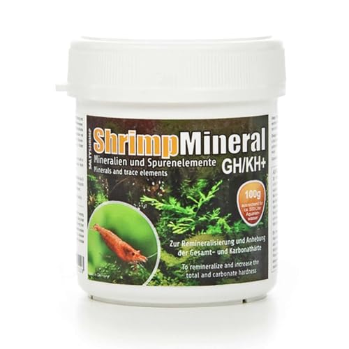 SaltyShrimp Shrimp Mineral GH/KH+ | 100g – Mineralsalz. Speziell für Haltung & Zucht von Garnelen entwickelt. Für neutrales Aquariumwasser & Remineralisierung von SALTYSHRIMP