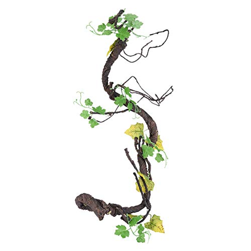 SALUTUYA Cage Decor Sicher und umweltfreundlich Vine Climber Leicht zu biegen und grünes Dekor für Käfige(WF-1) von SALUTUYA