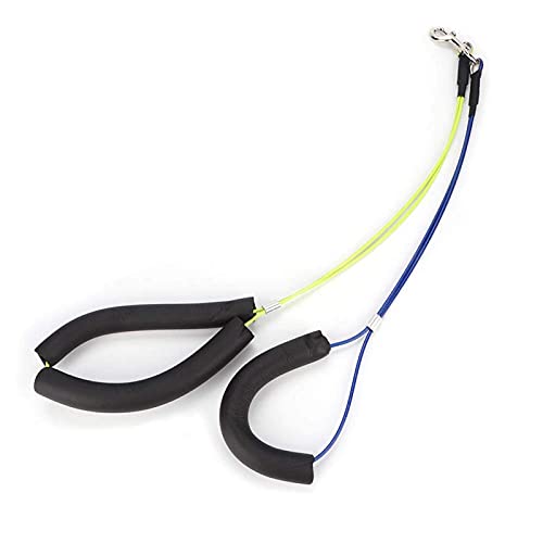 SALUTUYA No-Sit Haunch Holder Pflege Waschhalsband mit Schlaufe Schlinge Schlinge Schlinge Tierpflege Leine Doppelte Schlinge Seile Verstellbare Tierpflege Schlaufe für alle(Yellow+Blue) von KUIDAMOS