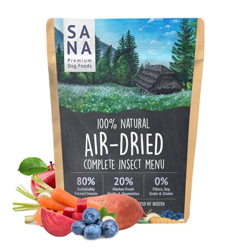 SANA Premium Dog Foods I Trockenbarf I Trockenbarf Menü Insekt I 1-4 kg (1000g) von SANA Premium Dog Foods