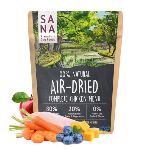 SANA Premium Dog Foods I Trockenbarf I Trockenbarf Menü Verschiedene Geschmacksrichtung I 1-5 kg (1 kg, Huhn) von SANA Premium Dog Foods