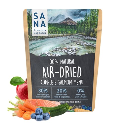 SANA Premium Dog Foods I Trockenbarf I Trockenbarf Menü Rind I 1-5 kg (1 kg, Lachs) von SANA Premium Dog Foods