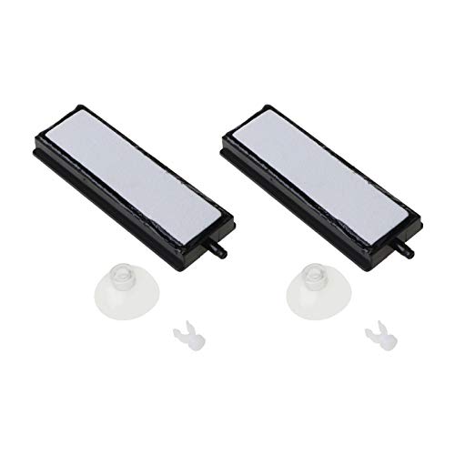 SANRLO 1 Paar Luftstein-Pads mit Saugnäpfen Luftstein Blase Diffusor 4 Zoll für Aquarienfische für Hydroponi von SANRLO