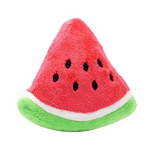 SANRLO Wassermelonen-Plüsch-Quietschspielzeug für kleine, große Hunde, Haustiere, Haustiergeschenk, interessant von SANRLO