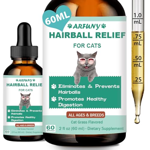 SANTKOL Anti-Hairball Katze | Haarballen Katze Auflösen | Fördert Ausscheidung von Haarballen | Unterstützt den Katze Darm und eine gesunde Verdauung | Mit Katzengras, Inulin, Probiotika, Vitamine von SANTKOL