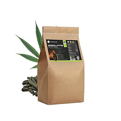 SANUUS PFERDESTARK Bio Hanf Pellets Pferdefutter getreidefrei Mineralfutter 10kg - Natürliche Premium Hanfkuchen Nahrungsergänzung für Pferdemüsli ohne Zucker mit Omega 3-6-9, Vitaminen & Eiweiß von SANUUS Better Living