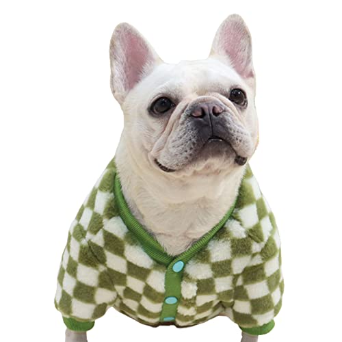 Haustier-Strickjacke hält warm atmungsaktiv leicht Herbst Winter weich Haustier Shirt für Zuhause Grün 2XL von SANWOOD