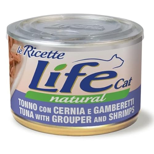 Life Cat Natürliche Rezepte Thunfisch Garnelen 150 g von SANYPET