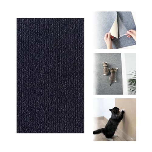 Trimmable Cat Scratching Mat,Self-Adhesive Cat Scratching Carpet,Climbing Cat Scratcher Pad,Wall Couch Furniture Protector for Sofa,Wall,Bed (Blue, 30 * 100cm) von SARAYO