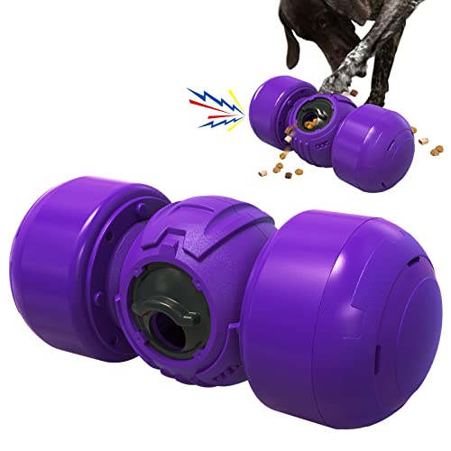SARIEN Interaktives Hundespielzeug, Roller Slow Feeder Hundespielzeug mit Sound für angereichertes Spiel und Kaufreude Erfahrung, ideal für mittelgroße bis große Hunde von SARIEN