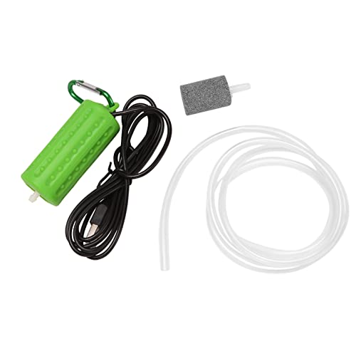 SAROAD USB Mini Belüftungspumpe Luftpumpe Aquarium Belüfter Ultra Leise Mini Fisch Tank Zum Angeln Sauerstoffpumpe —— Grün von SAROAD