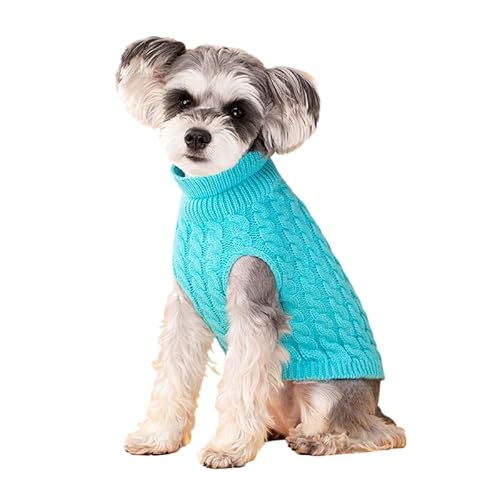 Pullover Für Welpen Und Katzen,Für Den Winter,Warme Hundekleidung Für Kleine Hunde,Chihuahua-Weste,Französische Bulldoggen-Kostüm,Gestrickte Outfits Für Haustiere,4,L Brustumfang 38–48 cm von SARUEL