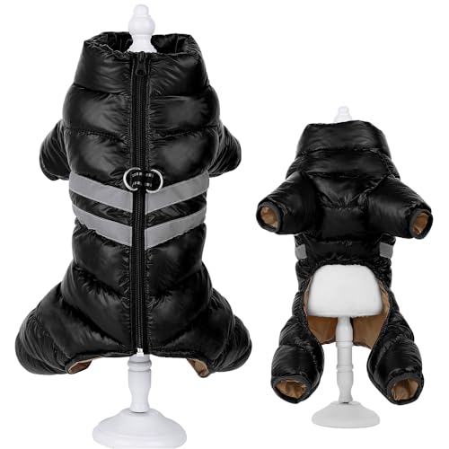 SARUEL Dicke Warme Hundekleidung,wasserdichte Winter-Hundejacke,Mantel,Reflektierende Haustierkleidung,Yorkies-Outfit Für Kleine,Mittelgroße Und Große Hunde,A,14 von SARUEL