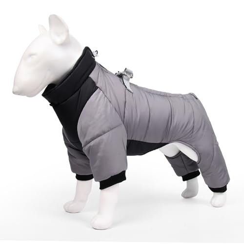 SARUEL Warme,wasserdichte Winter-Hundemanteljacke Mit Geschirr,Haustier-Welpen-Hundekleidung,Chihuahua-Kleidung Für Französische Bulldoggen Für Kleine Große Hunde,A,3XL von SARUEL