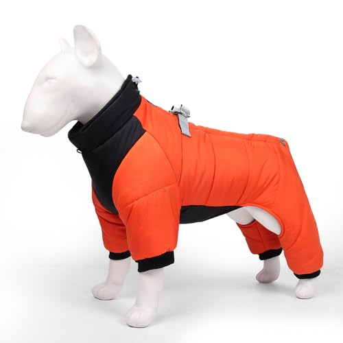 SARUEL Warme,wasserdichte Winter-Hundemanteljacke Mit Geschirr,Haustier-Welpen-Hundekleidung,Chihuahua-Kleidung Für Französische Bulldoggen Für Kleine Große Hunde,C,S von SARUEL