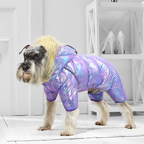 SARUEL Warme Hundekleidung Winter Haustier Welpen Jacke Mantel wasserdichte Hundekostüm Kleidung Für Kleine Mittelgroße Hunde Chihuahua,A,18 von SARUEL