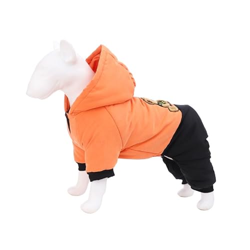 SARUEL Winter-Hundeoverall,Gepolstert,Warme Hundejacke,Welpen-Baumwollkleidung,Mantel Für Französische Bulldogge,Chihuahua-Haustierkleidung Für Kleine Mittelgroße Hunde,D,S von SARUEL