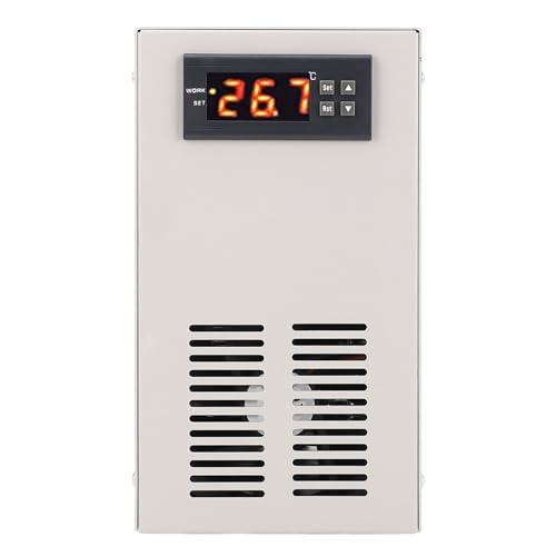 SASKATE Smart Network Aquarium-Kühler, Digitalanzeige, Wasserkühlmaschine, Elektronischer Kühler, Aquarium-Kühlsystem, Aquarium-Kühler, für 20 L Aquarium -55 Bis 120 ℃ (EU-Stecker) von SASKATE