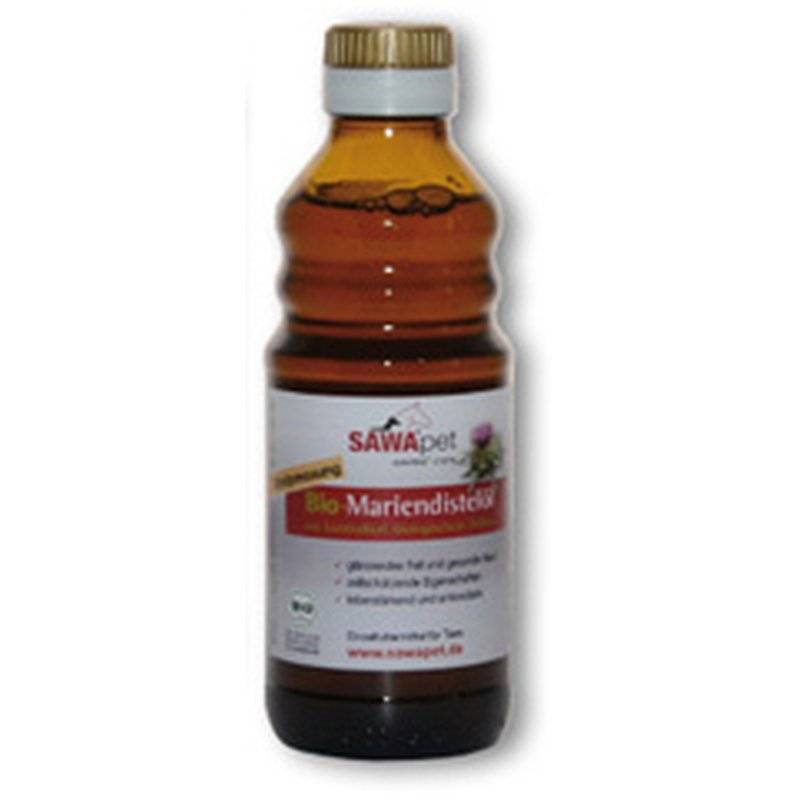 SAWApet Bio Mariendistelöl - 100 ml (99,00 € pro 1 l) von SAWApet